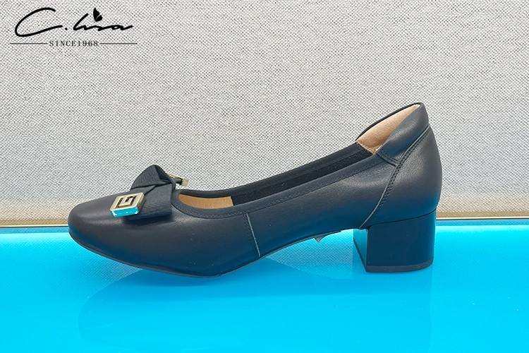 正品跟单中跟舒适圆头新款康妮夏新款2023女鞋单鞋