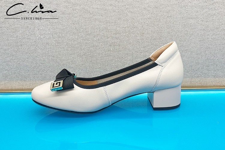 正品跟单中跟舒适圆头新款康妮夏新款2023女鞋单鞋