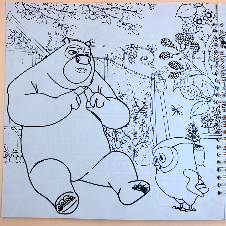 儿童简笔画画画本绘画本学画涂色本描画填色本xiong