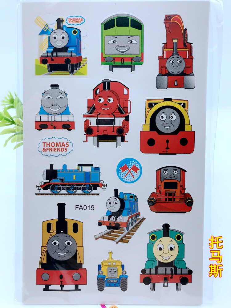 小火车托马斯儿童卡通益智贴纸小孩幼儿园早教奖励贴纸