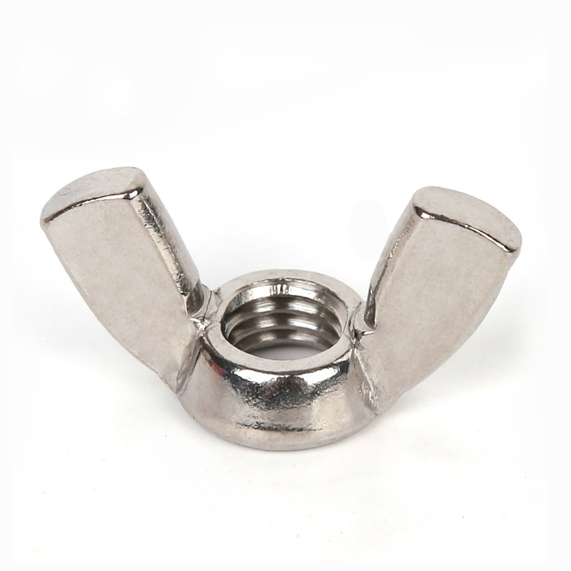 不锈钢蝴蝶型螺母gb62元宝手拧羊角螺丝帽螺母