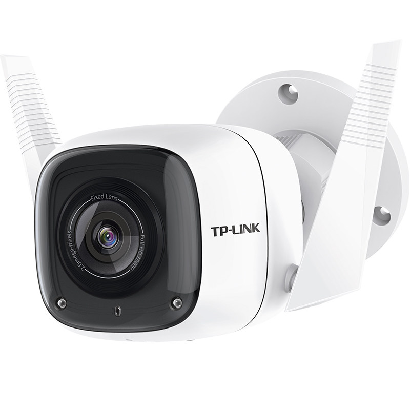 tp-link安防监控器200万摄像头小型家用户外无线摄像机门口室外看店