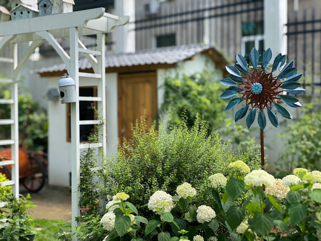 ins北欧户外花园装饰花插地插庭院别墅造景摆件