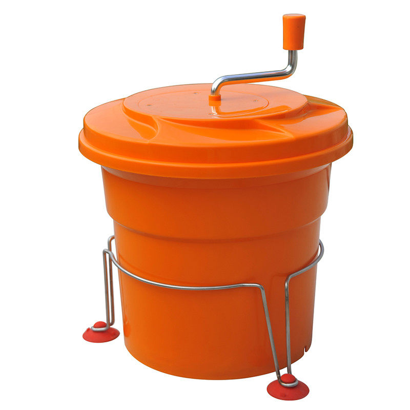 商用蔬菜沙拉甩干桶机厨房手动脱水桶脱水机沙拉手摇大容量沥水桶