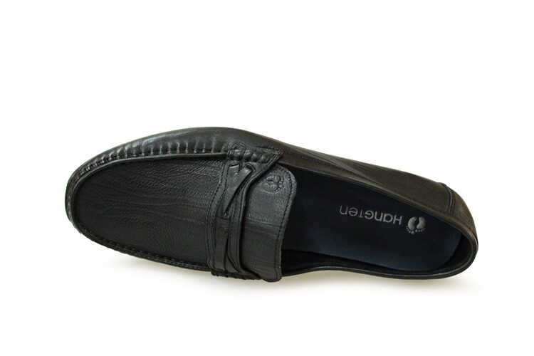 hangten美国欢腾春秋舒适商务休闲牛皮单鞋