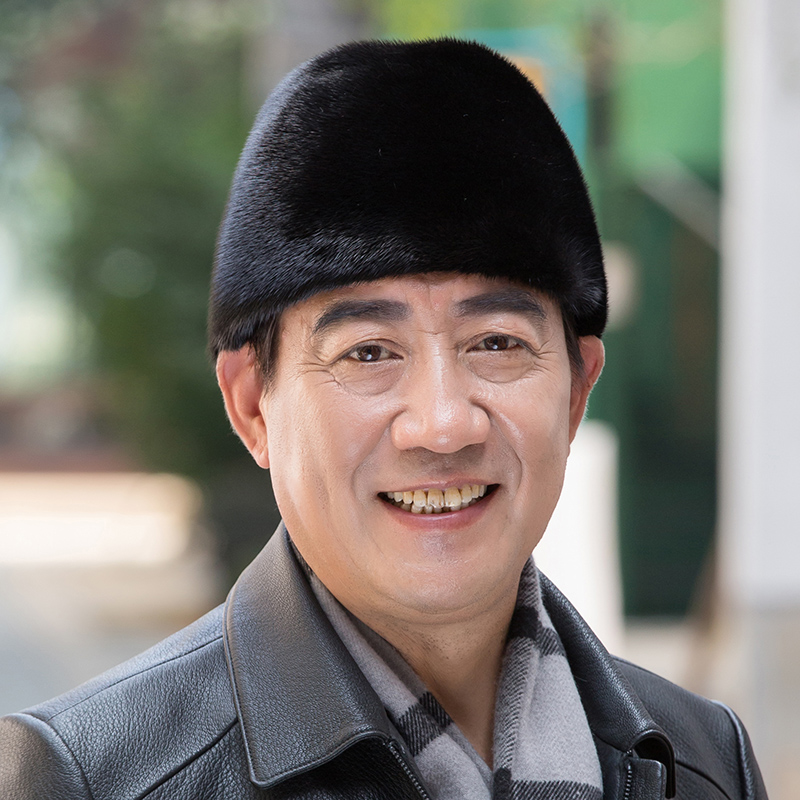 冬季貂皮帽子男整中老年水貂男帽皮草绅士老人老头帽子