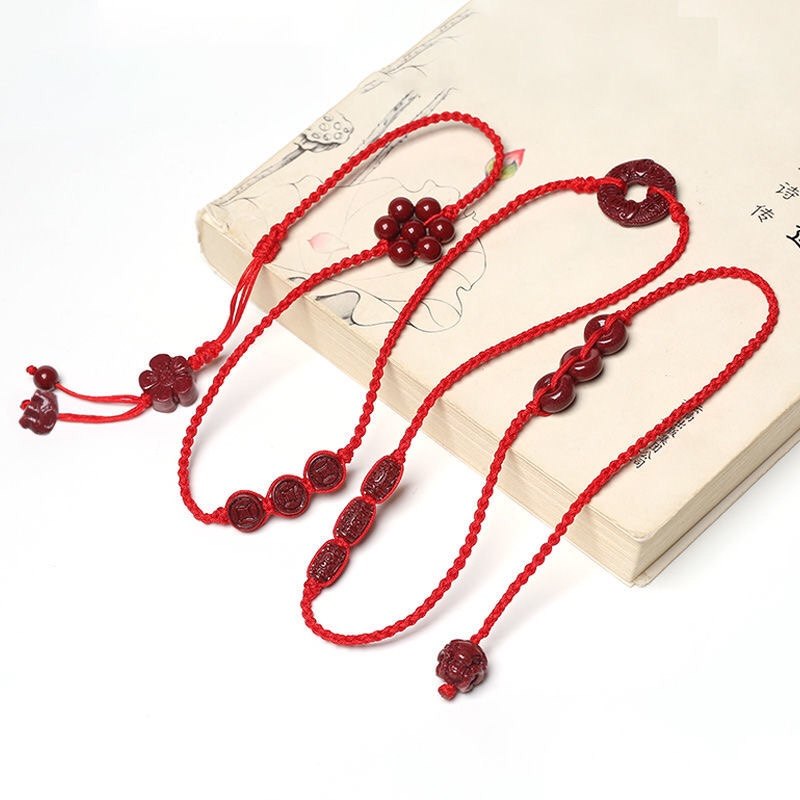 腰链红绳生肖本命年朱砂腰带女性性感细腰链绳其它首饰