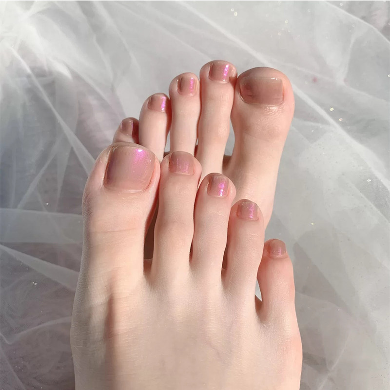 网红孕妇白涂天显夏天显无味款脚可撕拉持久快干甲油胶