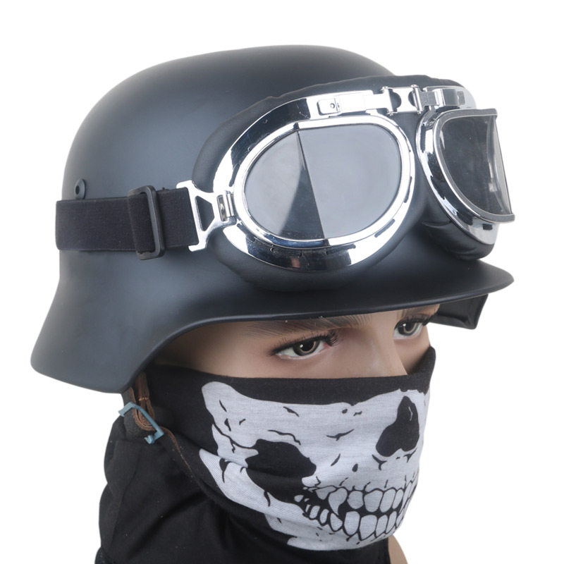 二战m38伞兵骑行骑行防防暴钢盔送盔多色全钢头盔