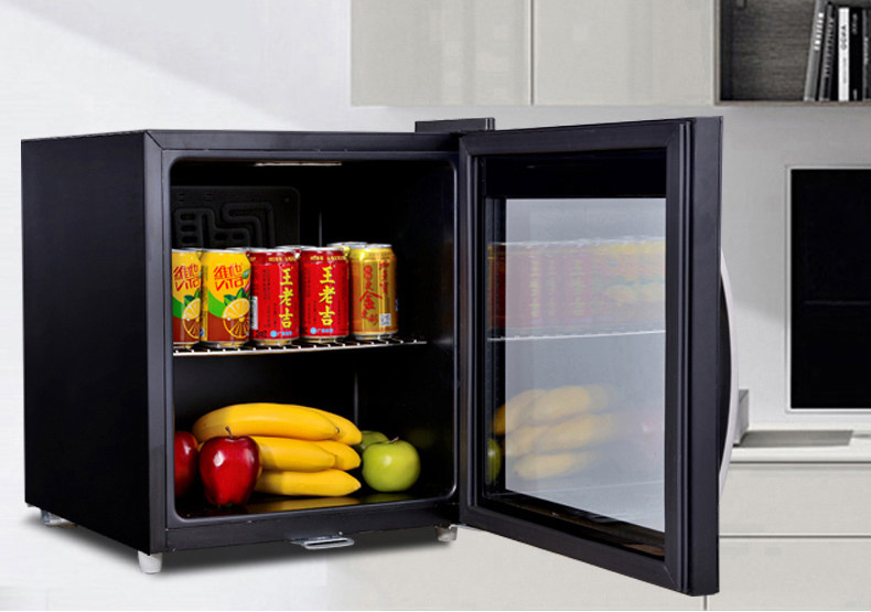 jajn/佳君 50l玻璃门小型家用冰箱保鲜饮料茶叶冷藏柜 食品留样柜