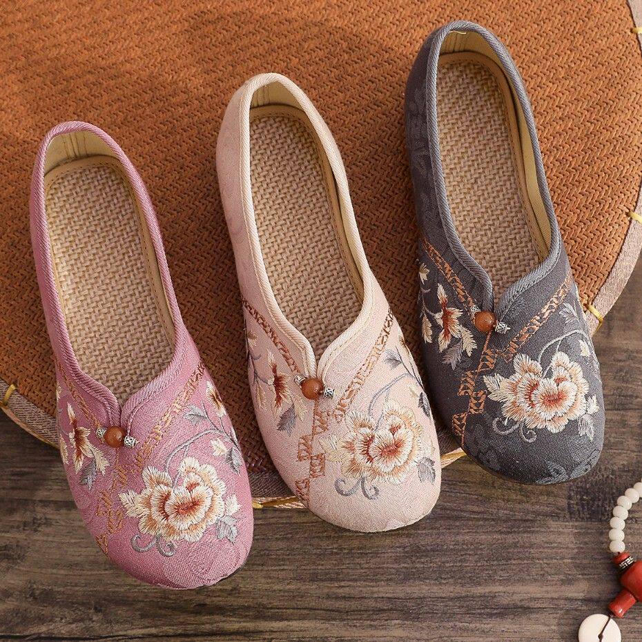 老北京布鞋小动汉服古风鞋内布鞋内女年绣花鞋民族风新款布鞋