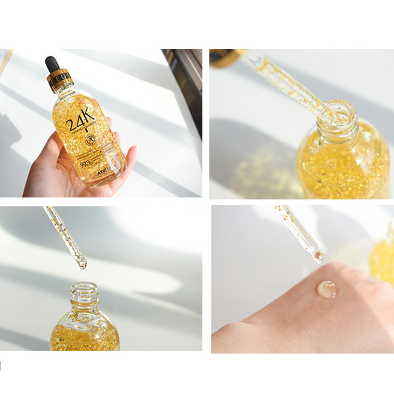 泰国atreus24k黄金精华液浓缩金箔修复肌肤补水保湿液态精华