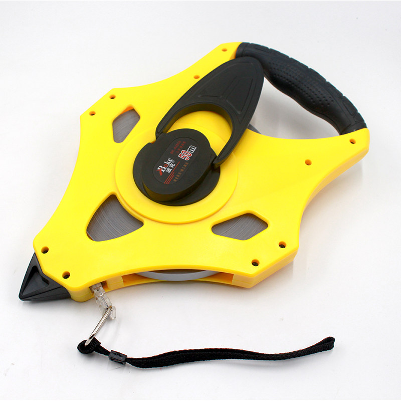 卷尺尼龙覆膜防水30米50米不锈钢防锈长卷工程卷尺