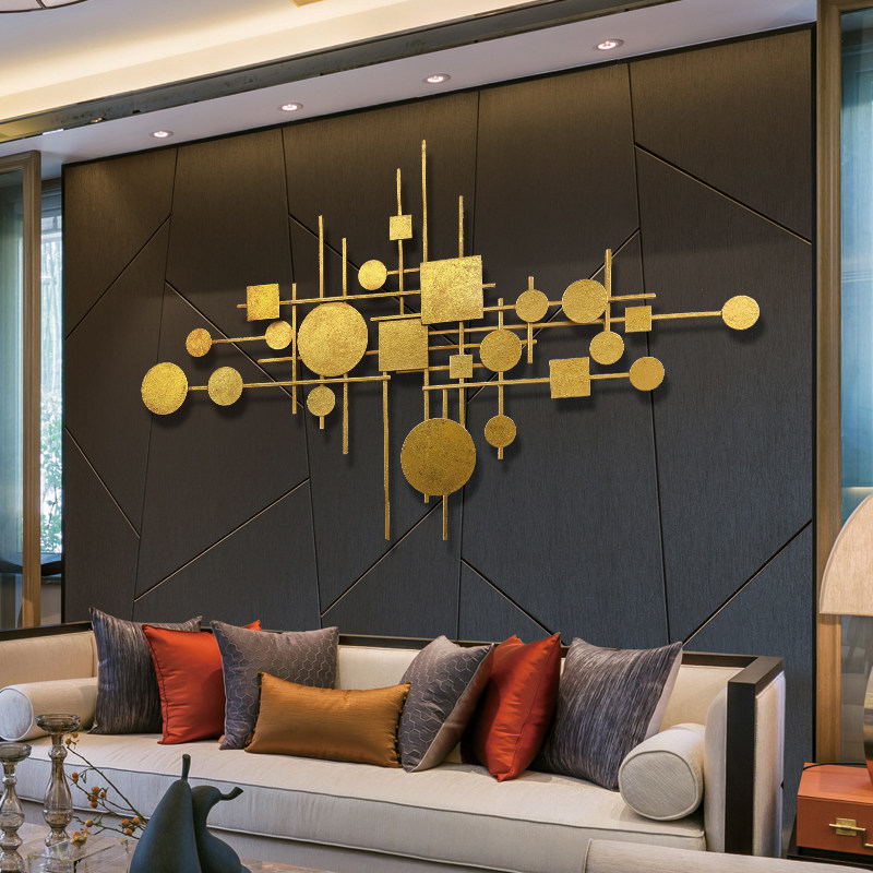 现代简约铁艺壁挂客厅沙发背景墙饰玄关立体挂件餐厅墙上装饰创意