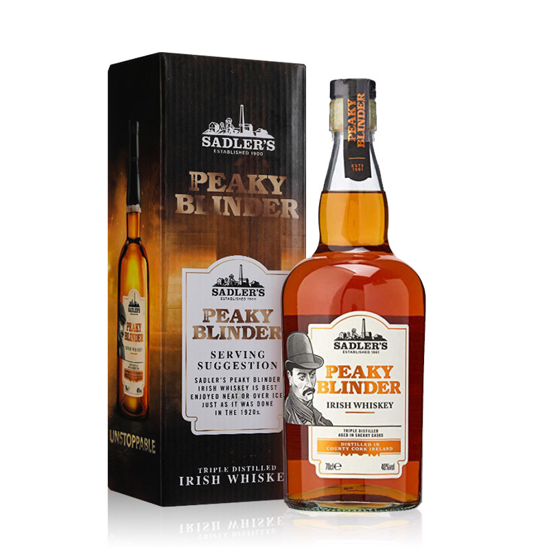 倾酌浴血黑帮剃刀党爱尔兰威士忌peakyblinder英国原装进口威士忌