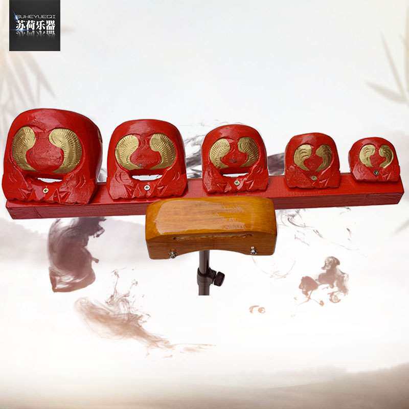 木鱼五音乐器打击乐器梆子多音套装民族剧团演奏梆子