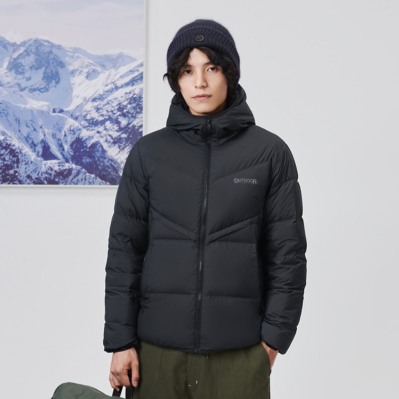 outdoorproducts新款潮牌男式羽绒服连帽外套秋冬保暖羽绒服