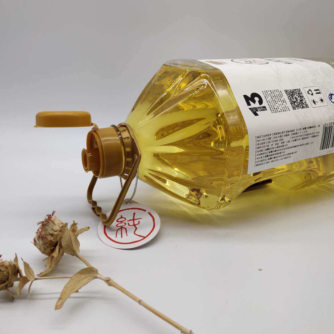 红花籽油5l哈萨克斯坦新疆西域粮缘食用油桶家用油压榨健康植物油