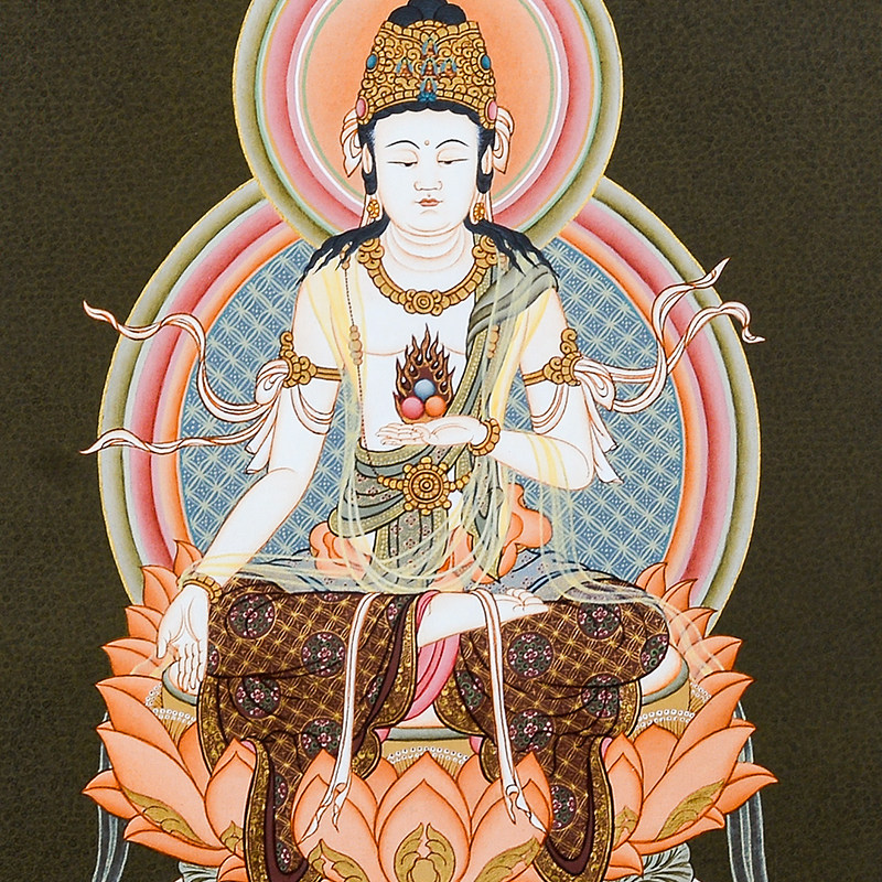 村东密大日如来唐卡玄关挂画西藏手绘尼泊尔进口藏族唐卡