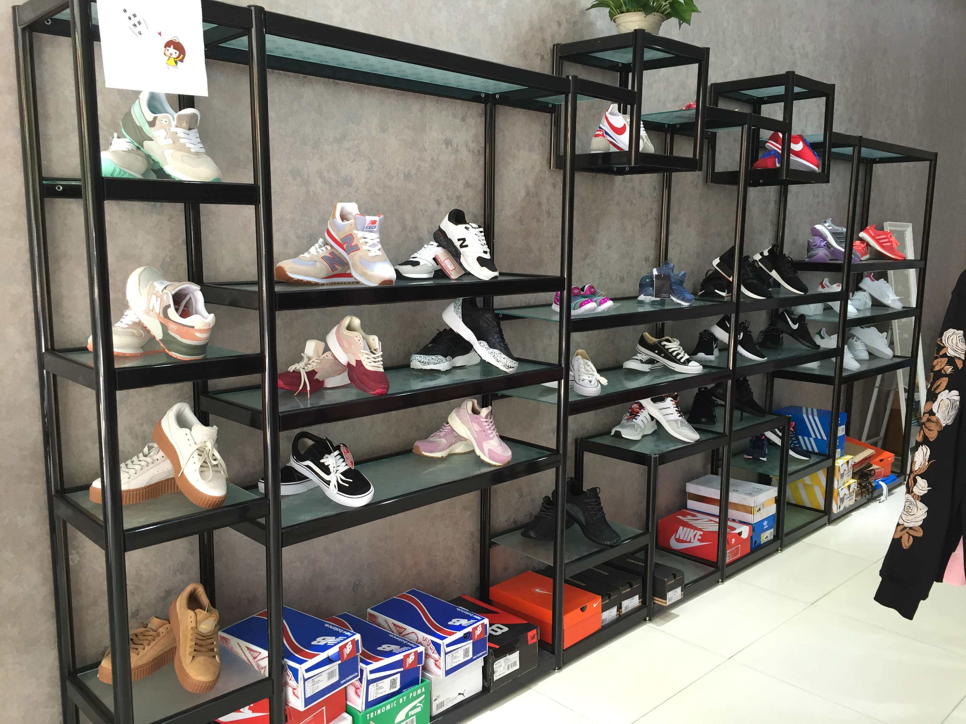 鞋店鞋架展示架鞋子展示架童鞋包包鞋店货架店铺商场鞋架多层定做