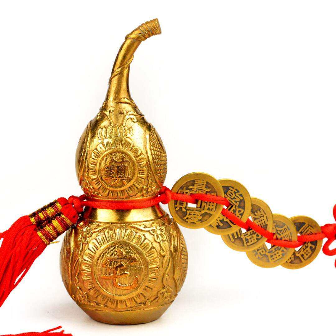 葫芦泰祥挂件八卦摆件家居家居装饰装饰品工艺品4号铜葫芦