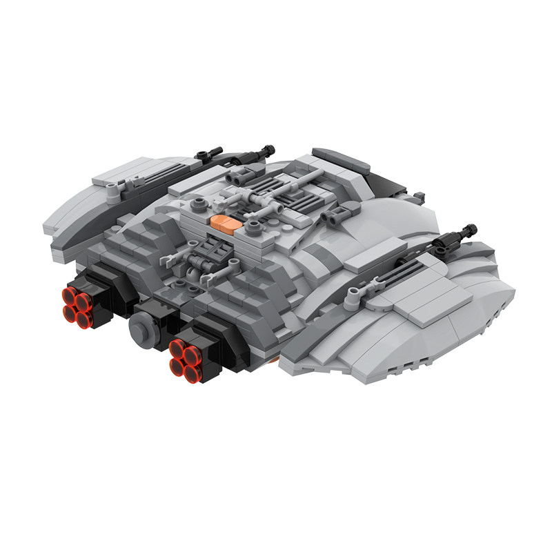 buildmoc影视经典太空堡垒赛隆百夫长袭击者飞船船载拼装积木塑料积木