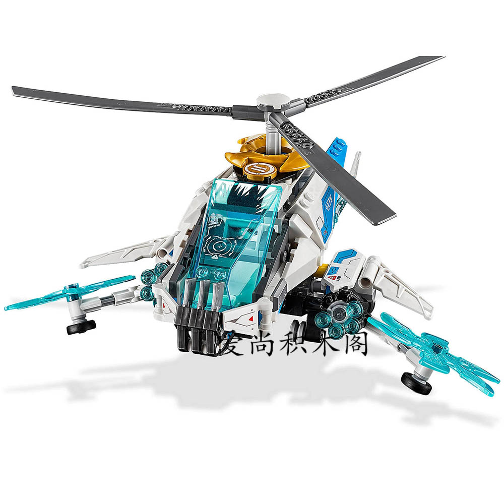 2019新品lego乐高70673幻影忍者系列高科技直升机建构