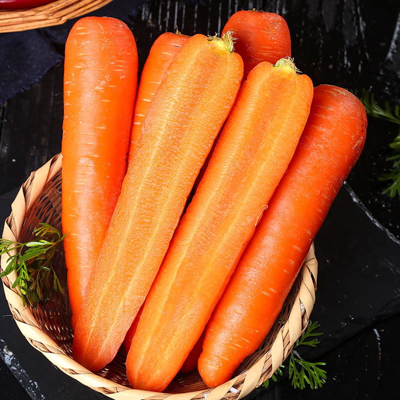 胡萝卜新鲜5斤水果萝卜脆甜生吃红心沙地罗卜萝卜