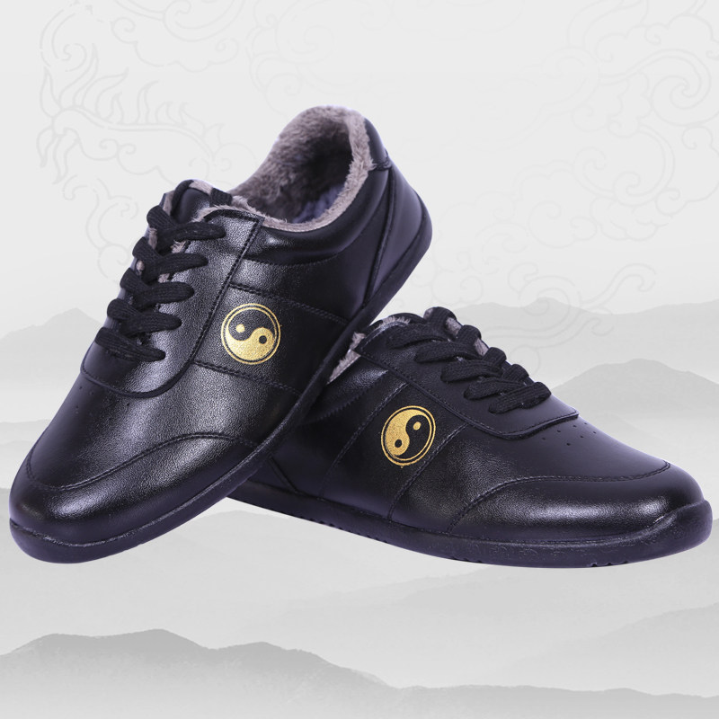 太极陈家新款春秋秋冬牛筋真皮太极拳鞋软牛皮太极鞋