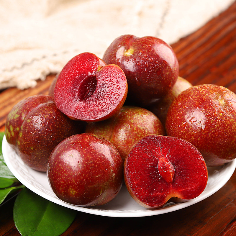 红心李子水果新鲜当季三华李现摘5斤脆酸甜李子整箱钱排包邮10