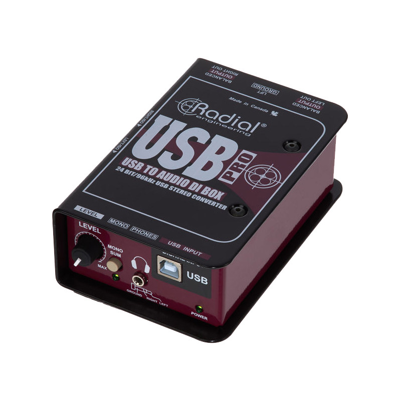 radialusbpro计算机会议音频播放接口专业dac单块效果器