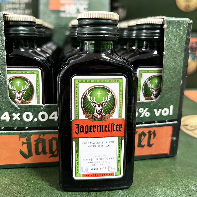 野格利口酒40ml小酒版力娇酒迷你小瓶酒伴德国力娇酒