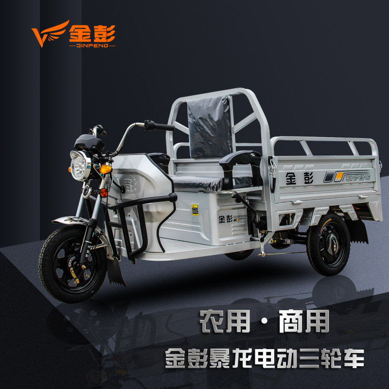 金彭暴龙1.5米电动三轮车拉货家用电瓶车三轮农用电动三轮车
