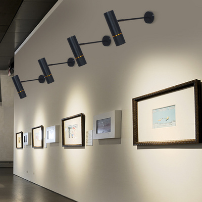 墙壁轨道导轨led伸缩明装展会灯展cob射灯射灯