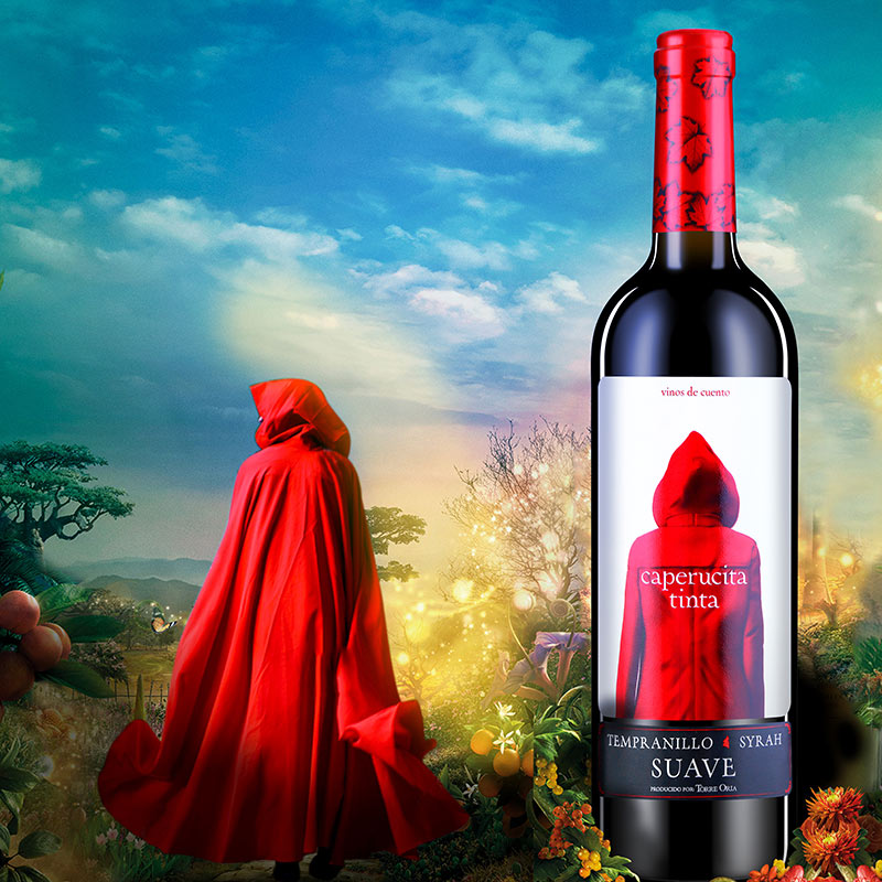 西班牙原瓶进口红酒 奥兰小红帽干红葡萄酒1瓶装网红酒单支送礼酒