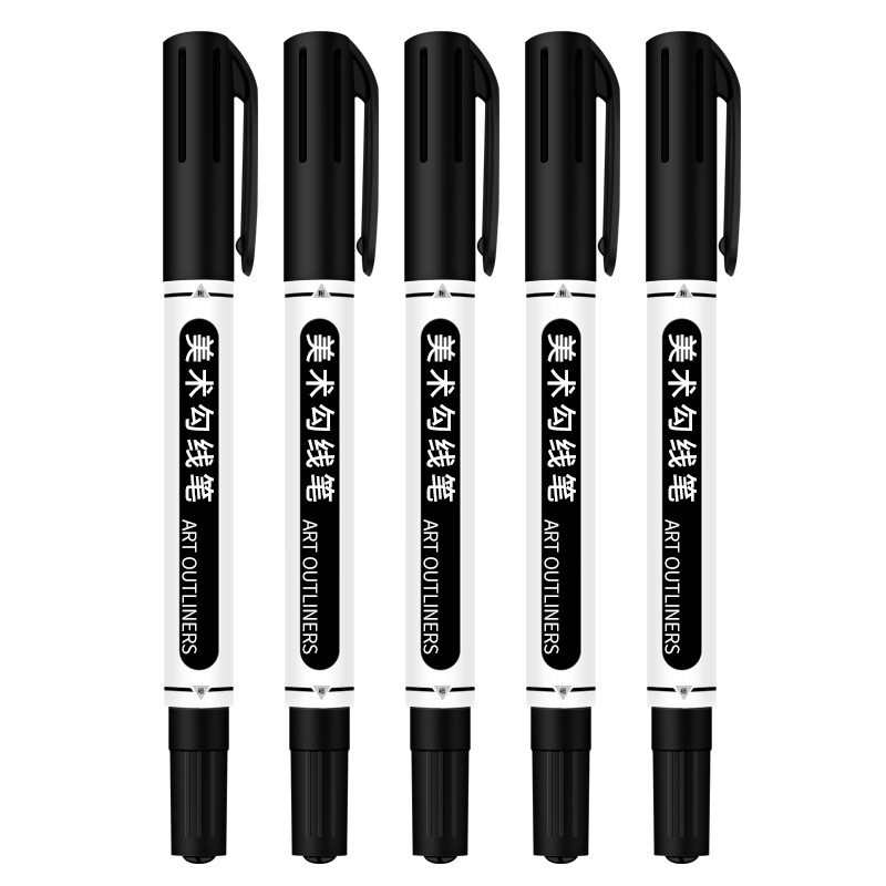 勾线笔touch细头不掉油性记号白色笔速油漆描边勾线笔