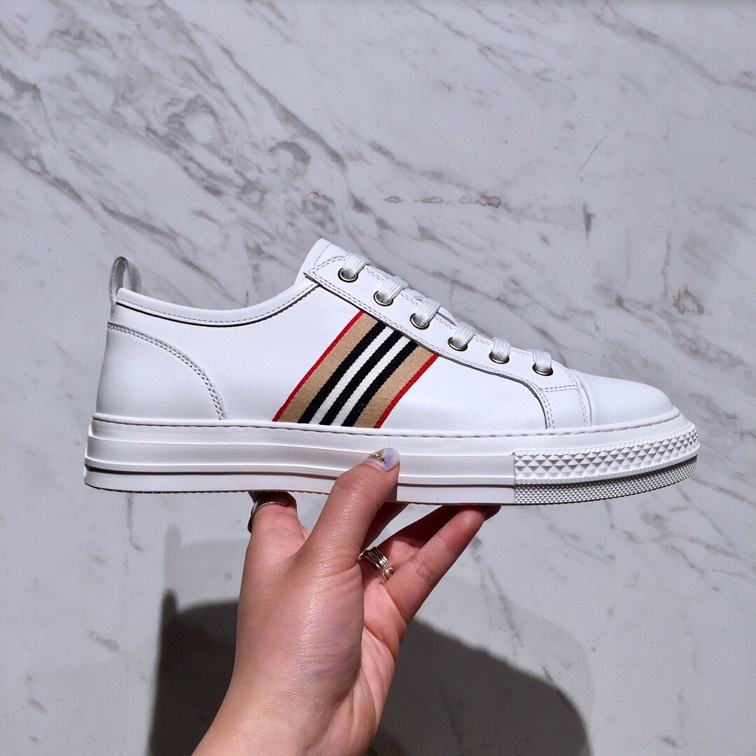 春夏bomy宝威男鞋专柜白色系带休闲鞋织带拼接单鞋