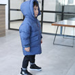 Popola children's down jacket boys genuine brand tide girl Korean version of foreign children middle length babies are thickened Popola children's down jacket boys genuine brand tide girl Korean version of foreign children middle length babies are thickened
