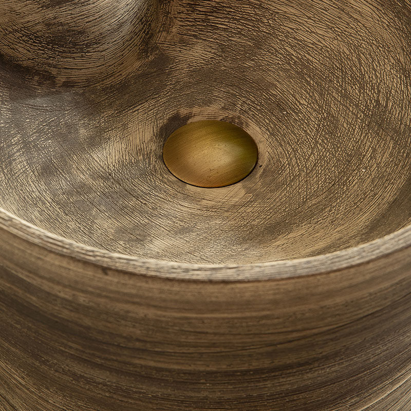 大尺寸立柱盆艺术洗手盆台一体户外水池台盆庭院室外洗手台落地式