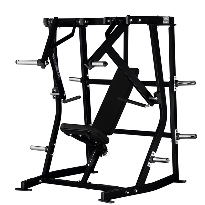 悍马下斜推胸训练器hammerstrength挂片系列健身房商用健身器材力量