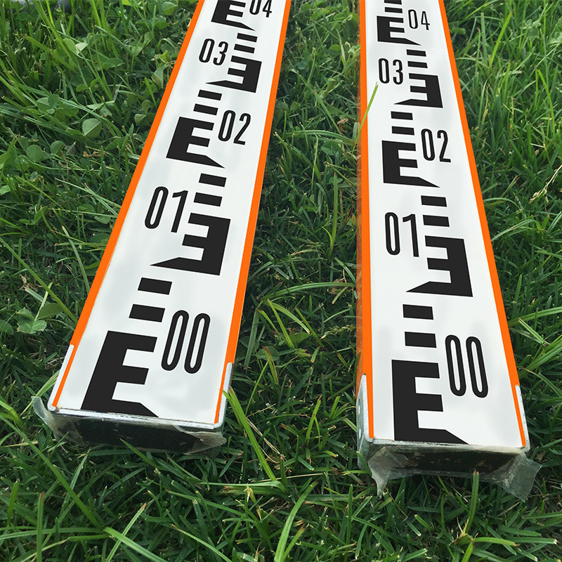 河北珠峰2米3m黑红木质水准标尺三四等水准专用尺板红黑面测量尺