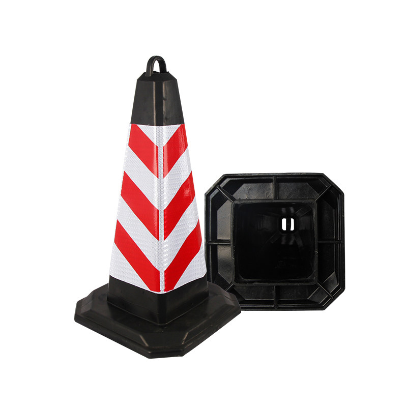 停车橡胶路70cm路障锥形三角角锥警示反光禁止路锥