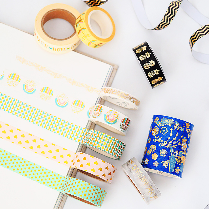 胶带贴纸100卷清仓素材装饰工具贴条手收纳出血胶带