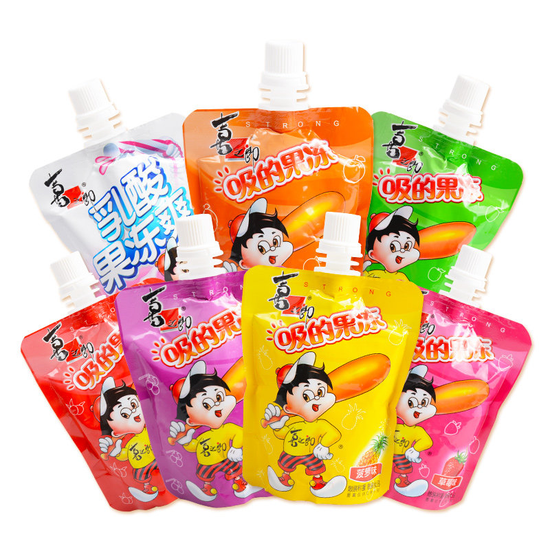 喜之郎吸吸果冻8090怀旧小吃可吸吸冻散装多口果冻