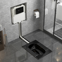 Wave Whale Bathroom Official Flagship Store Nordic Personality Creative Black Squatting Pan Concealed Into Wall Concealed induction