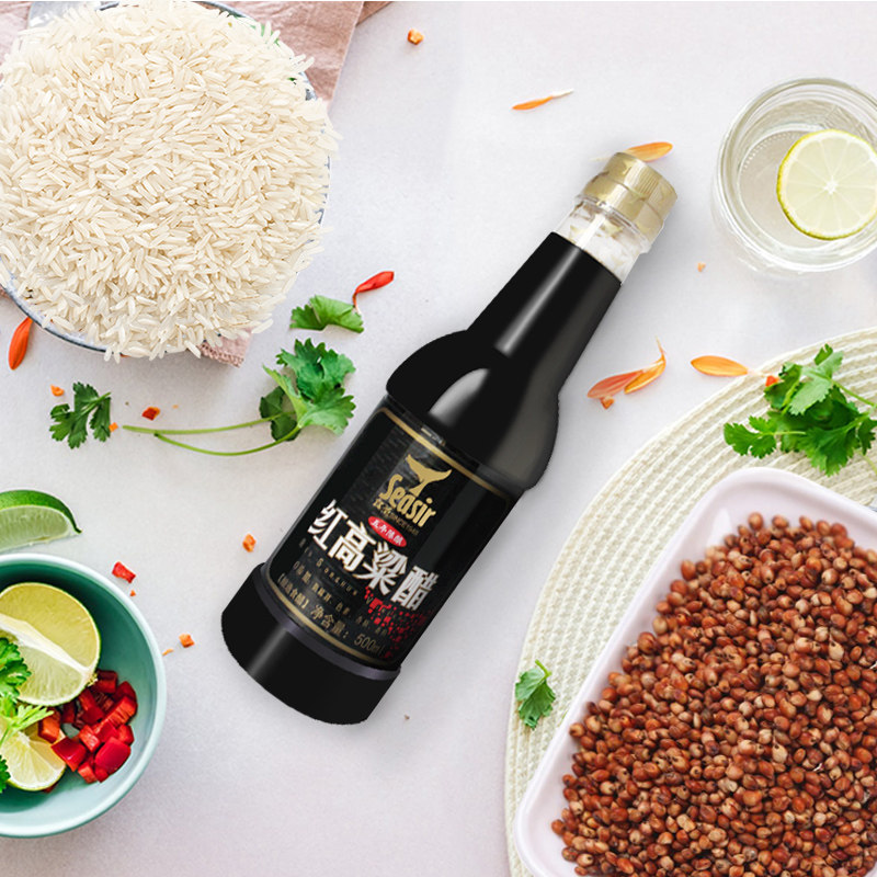 食圣红高粱米醋纯粮酿造陈醋500ml家用食用凉拌醋制品