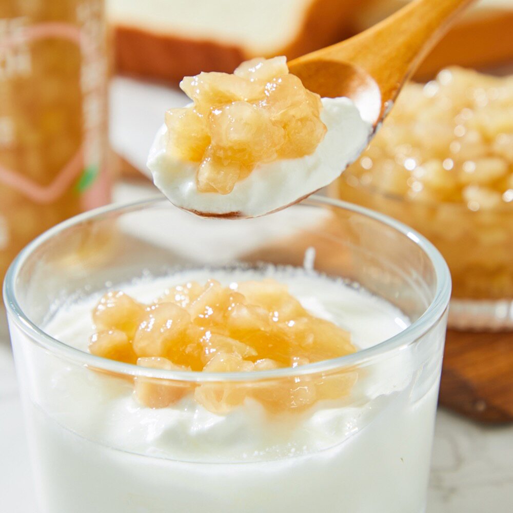 盒马大果粒大久保白桃果酱280g无人人工添加蔗糖果酱