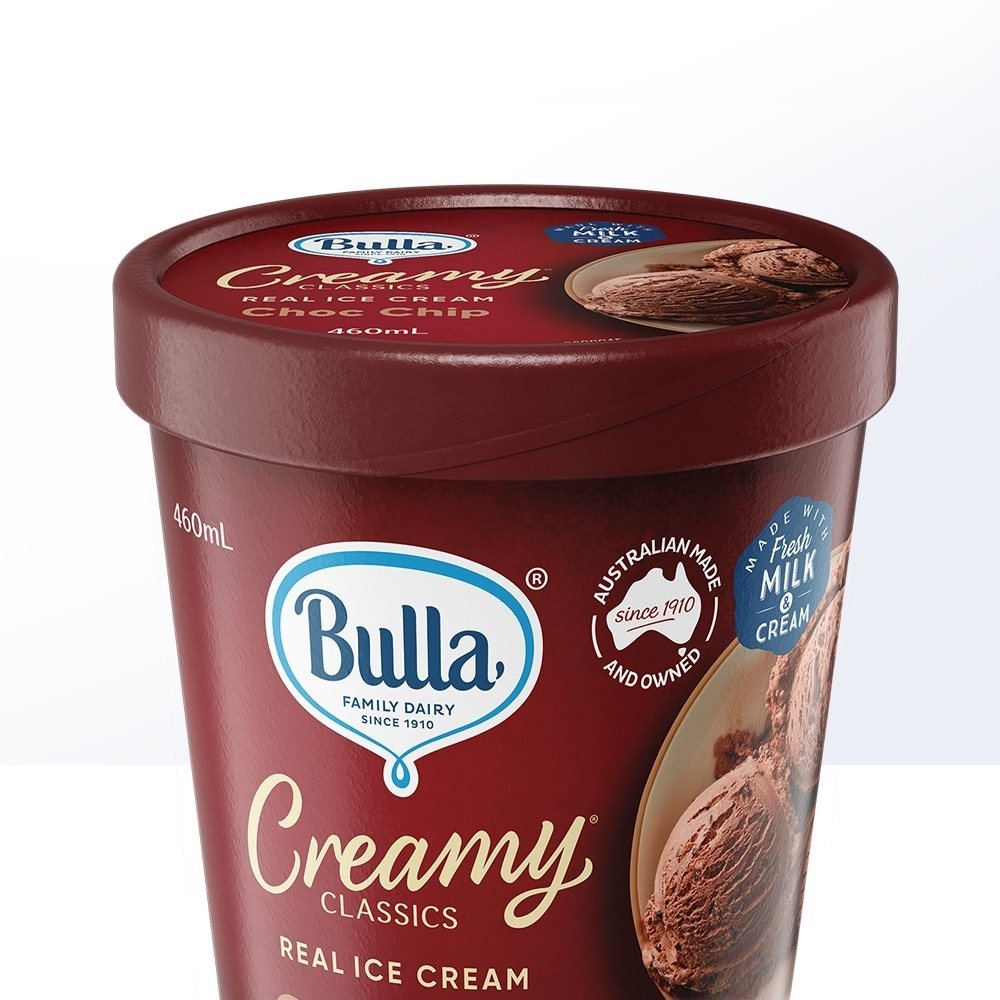 冰淇淋bulla澳洲原装进口鲜奶巧克力460ml网红桶装冰激凌冰淇淋