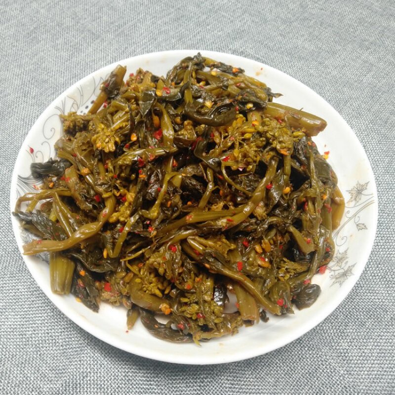 腌酸菜油菜花500g袋装云南临沧特产农家老坛酸菜咸菜臭腌菜