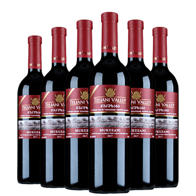 原装进口格鲁吉亚红酒telianivalley慕库扎尼红葡萄酒整箱6瓶干红静态